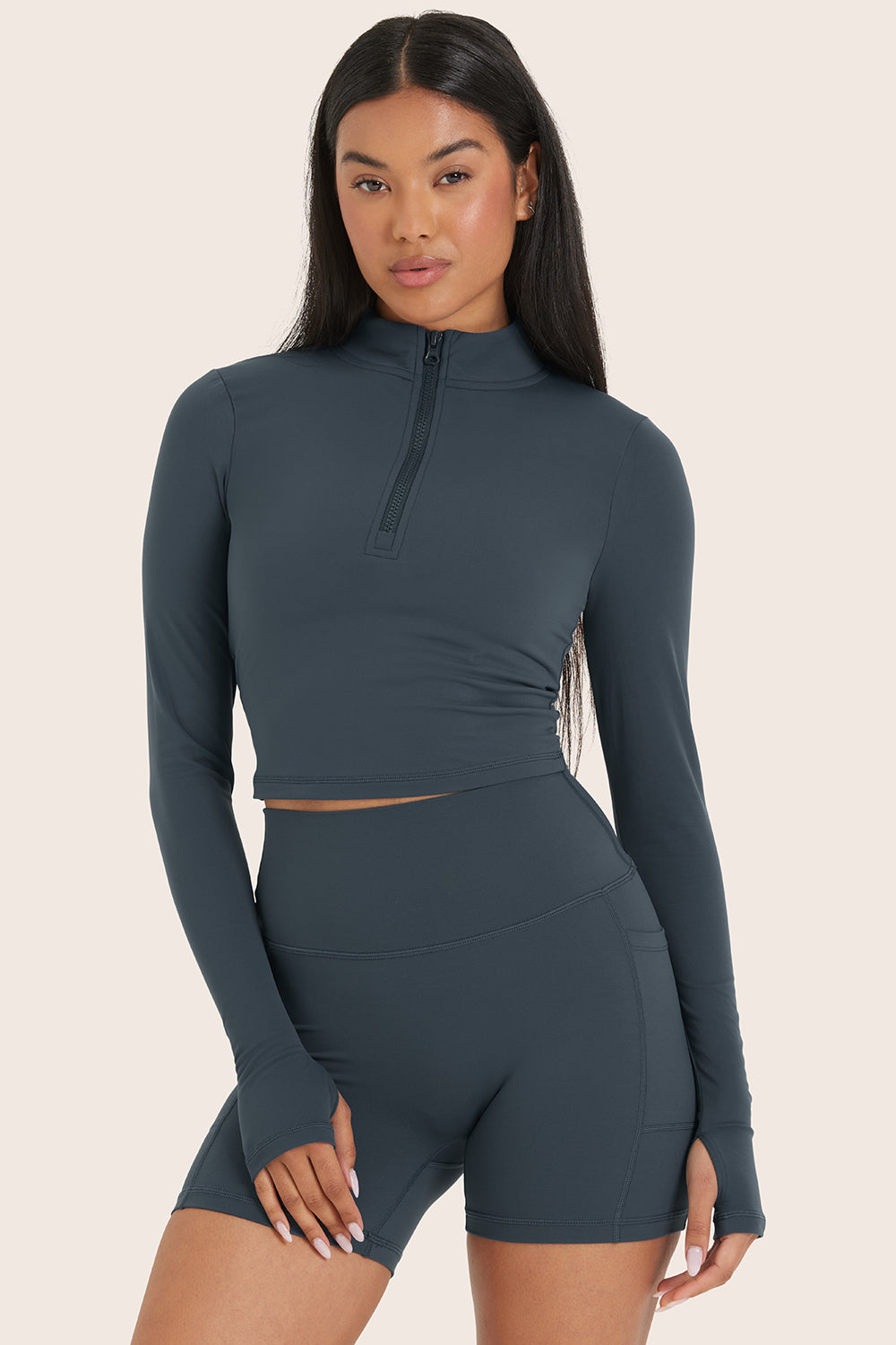 AIRLUXE BREATHE QUARTER ZIP - COMPASS