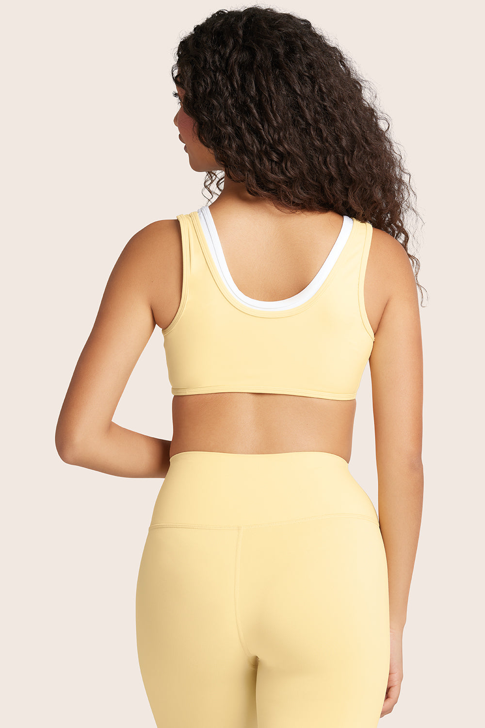 AIRLUXE BREATHE LAYER SCOOP BRA - BUTTER - Image 2