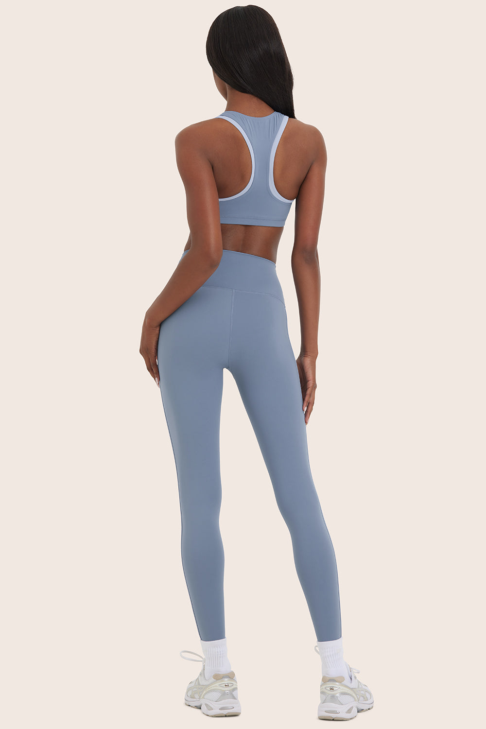 SPORTBODY® (BLOOPERS) SPORTY HIGH-RISE STRIPE LEGGINGS - CRUISE - Image 4