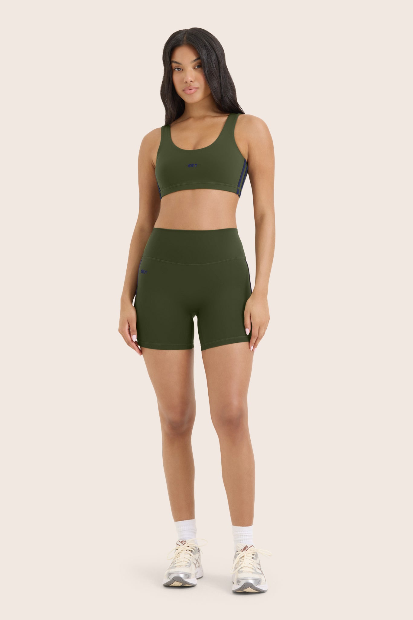 SPORTBODY? SPORTY DUO STRIPE SHORTS - OAK - Image 3