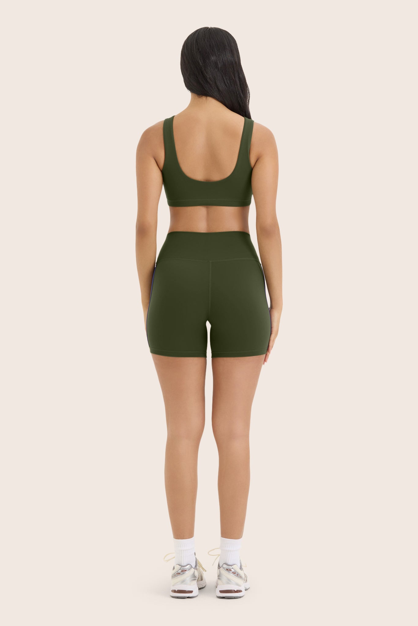 SPORTBODY? SPORTY DUO STRIPE SHORTS - OAK - Image 4