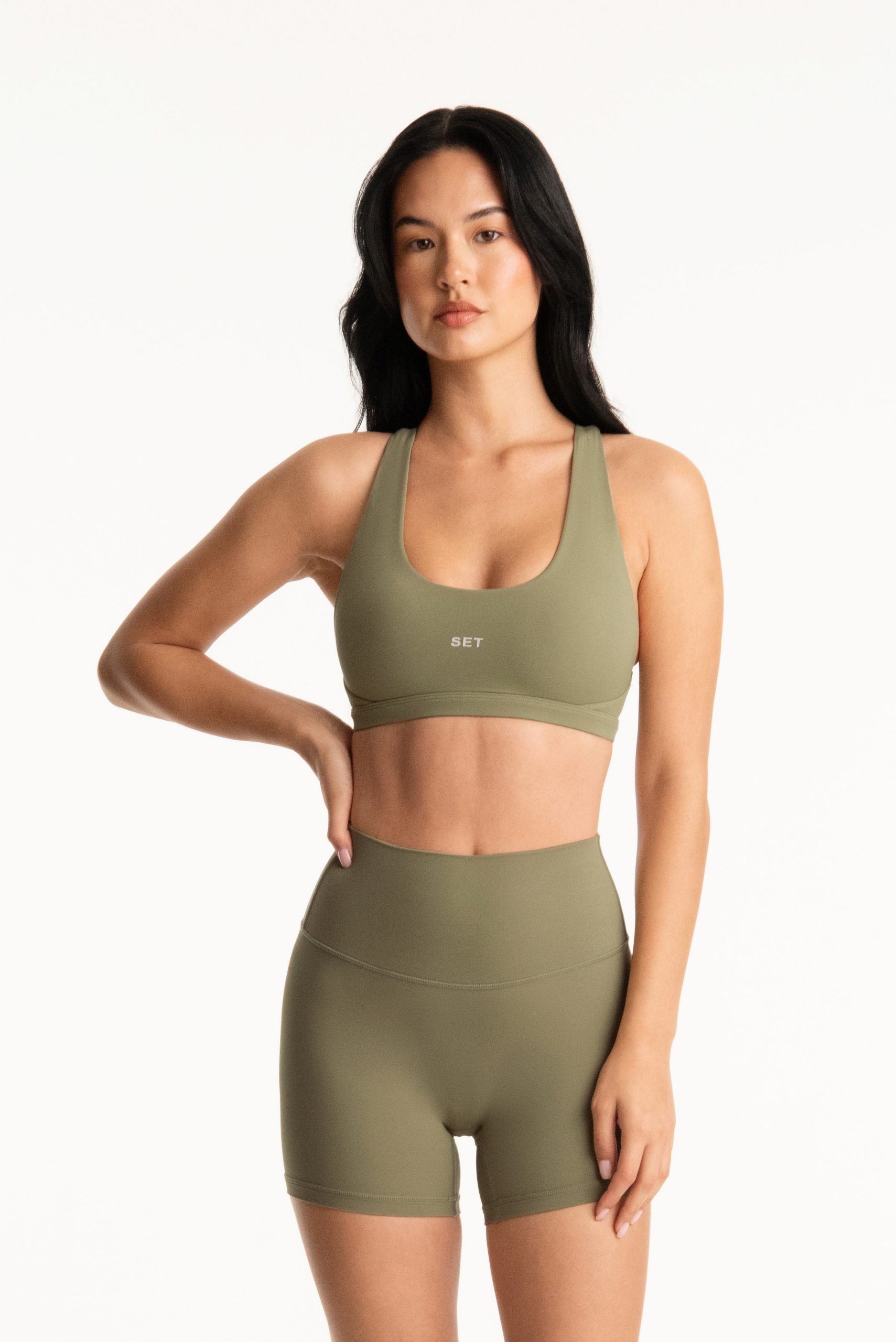 AIRLUXE BREATHE PARKE POSE BRA - BEACHGRASS