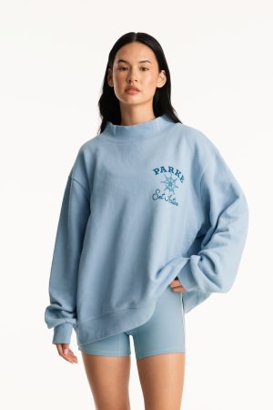 SET X PARKE SAIL GRAPHIC MOCKNECK - OVERCAST