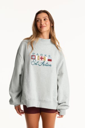 SET X PARKE FLAGSHIP MOCKNECK - PARKE CLASSIC GREY