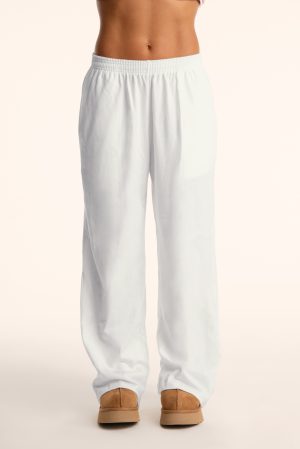 HEAVY COTTON EASY PARKE PANTS - SEASHELL