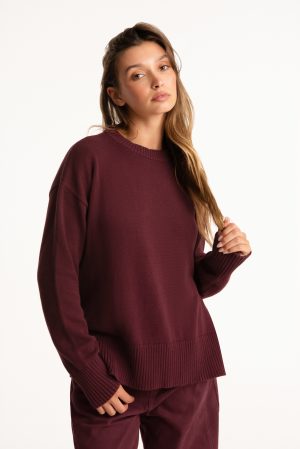 SET X PARKE COTTON CREWNECK - RHUBARB
