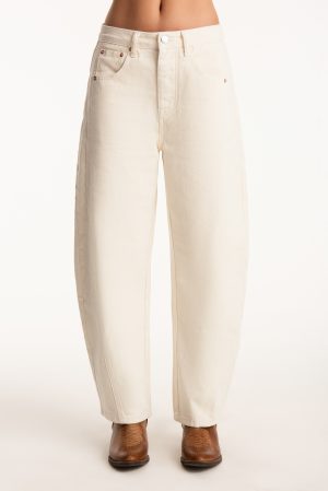 SET X PARKE HORSESHOE JEANS - CREAM