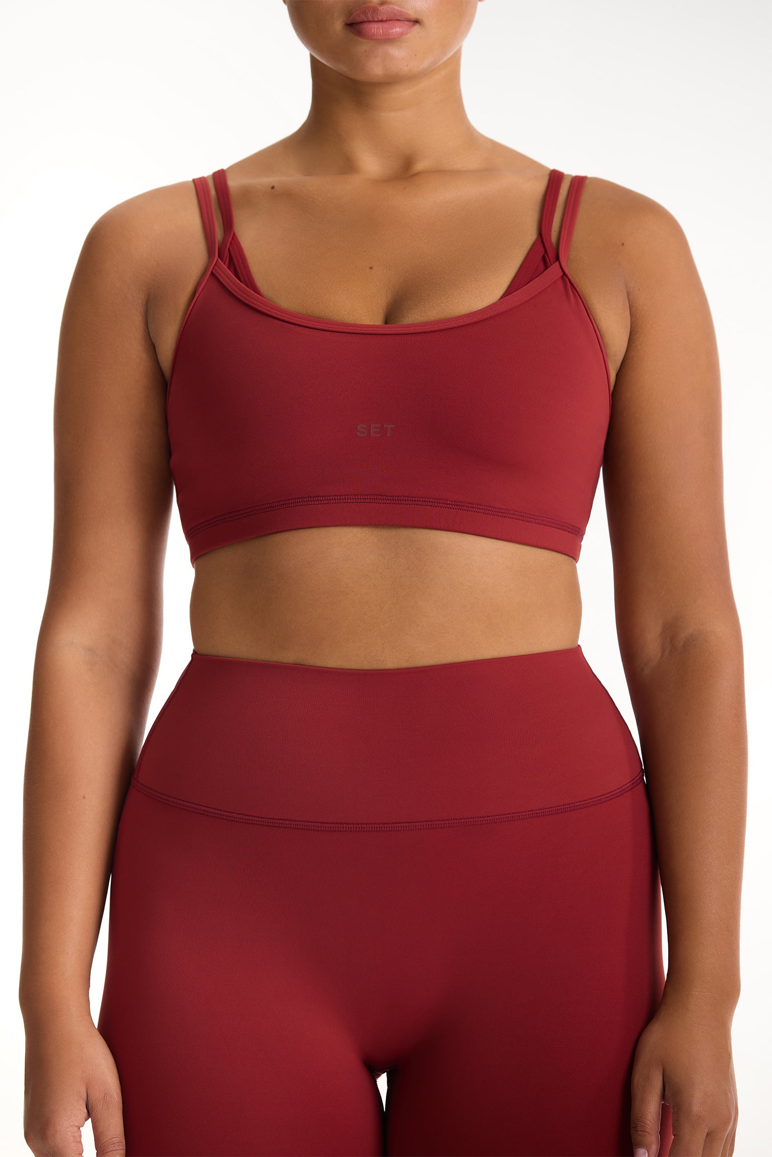 AIRLUXE BREATHE LAYERED MOVE BRA - SNAPPER - Image 5