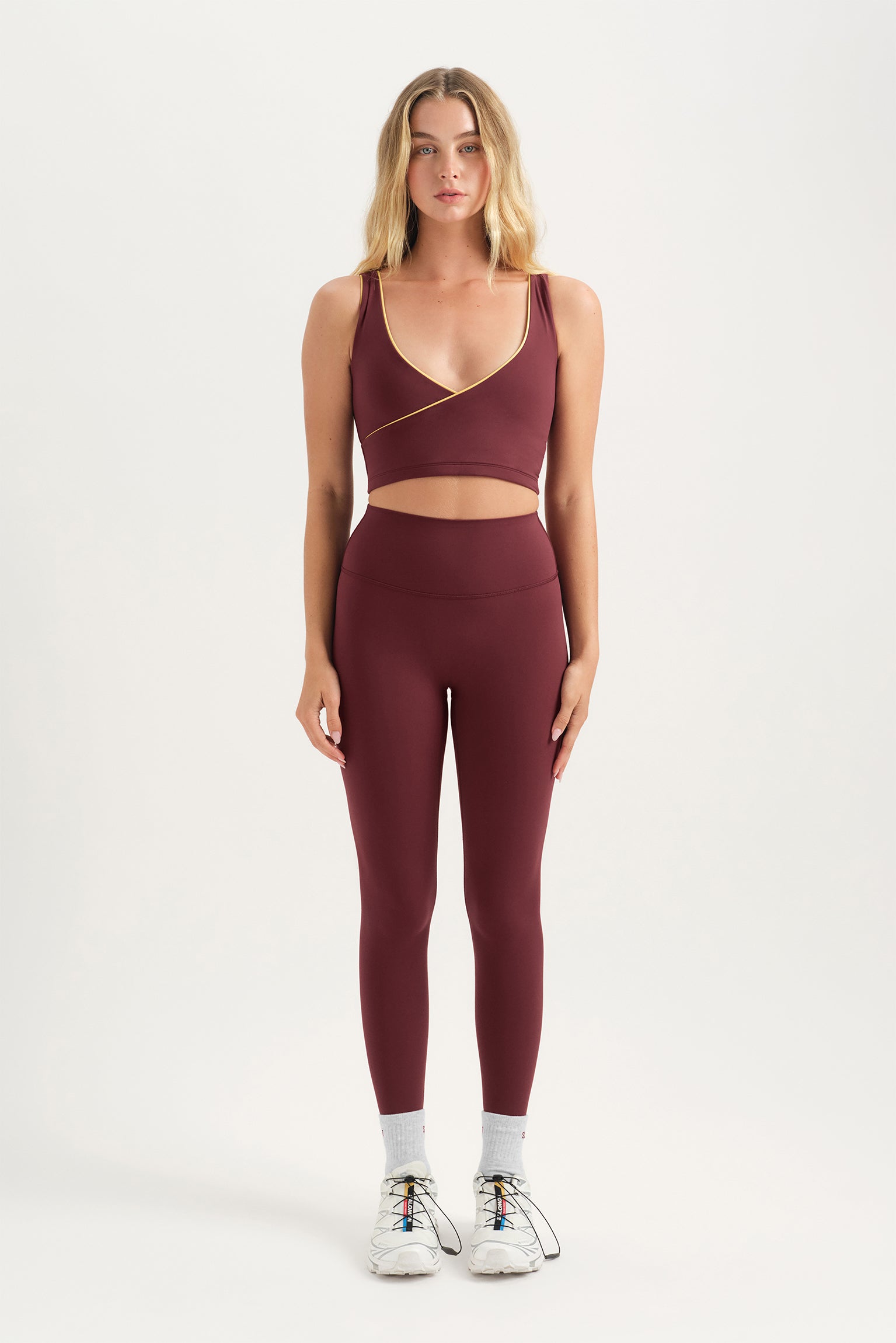 AIRLUXE BREATHE CONTRAST WRAP TANK - SAHARA - Image 3