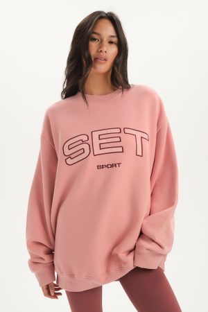 MIDWEIGHT SWEATS STAPLE SET CREWNECK - EMBER
