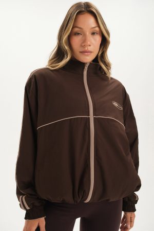 NYLON/MICRO FLEECE OUTDOORSY REVERSIBLE ZIP UP - ZION