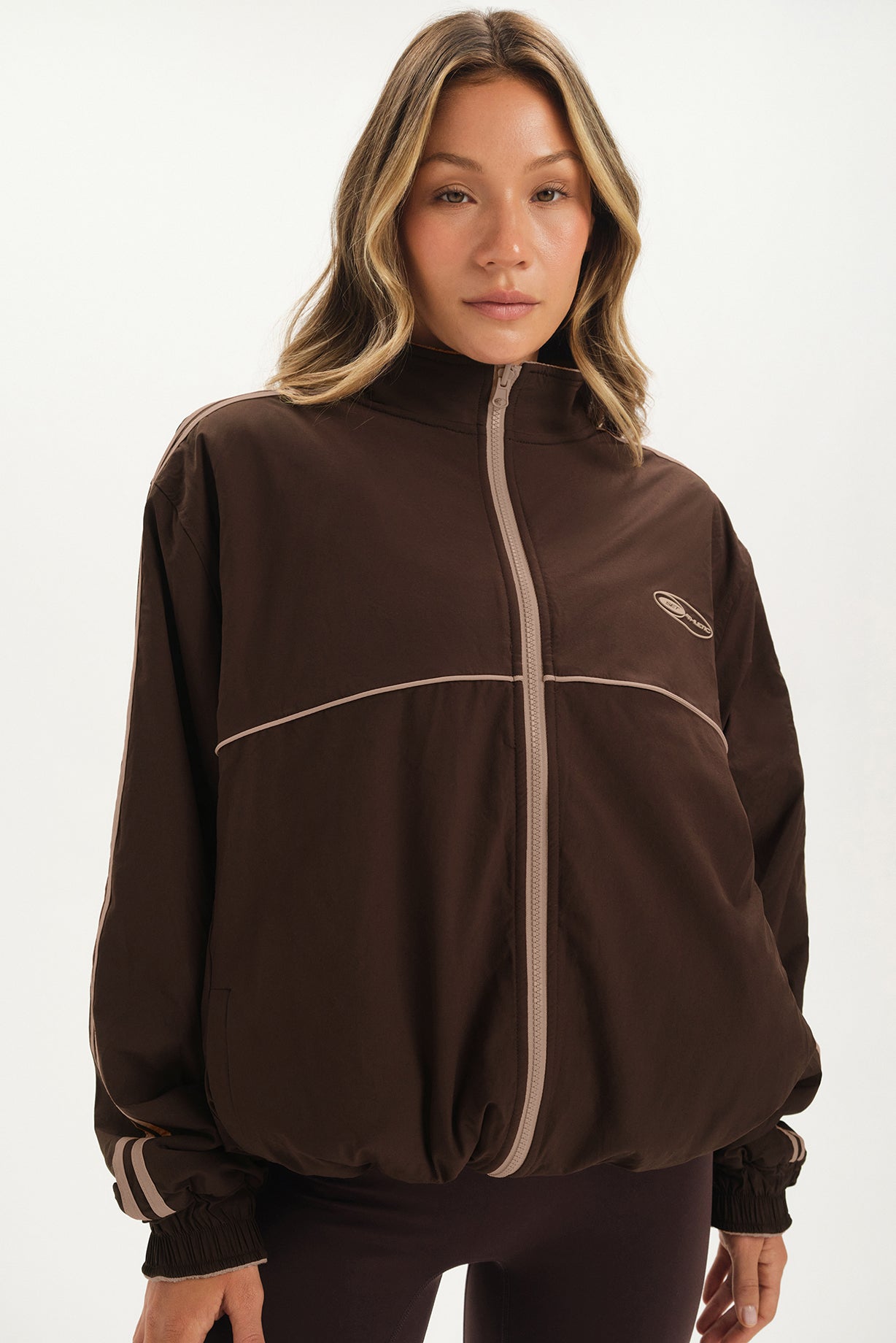 NYLON/MICRO FLEECE OUTDOORSY REVERSIBLE ZIP UP - ZION