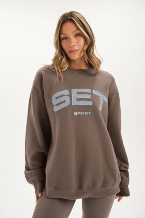 MIDWEIGHT SWEATS STAPLE SET CREWNECK - RUSH