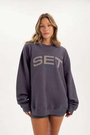 MIDWEIGHT SWEATS STAPLE SET CREWNECK - EVEREST