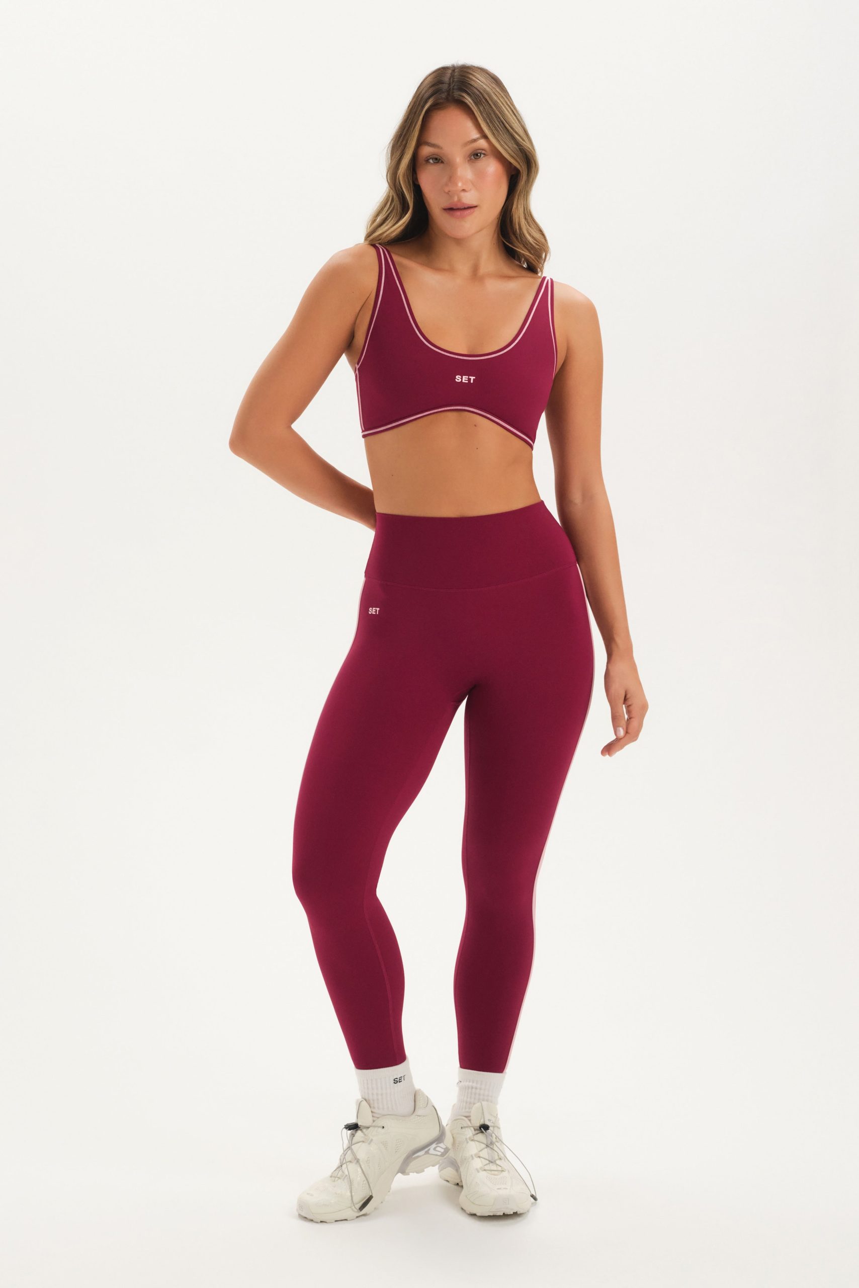 SPORTBODY® SPORTY STITCH BRA - ROSA - Image 3