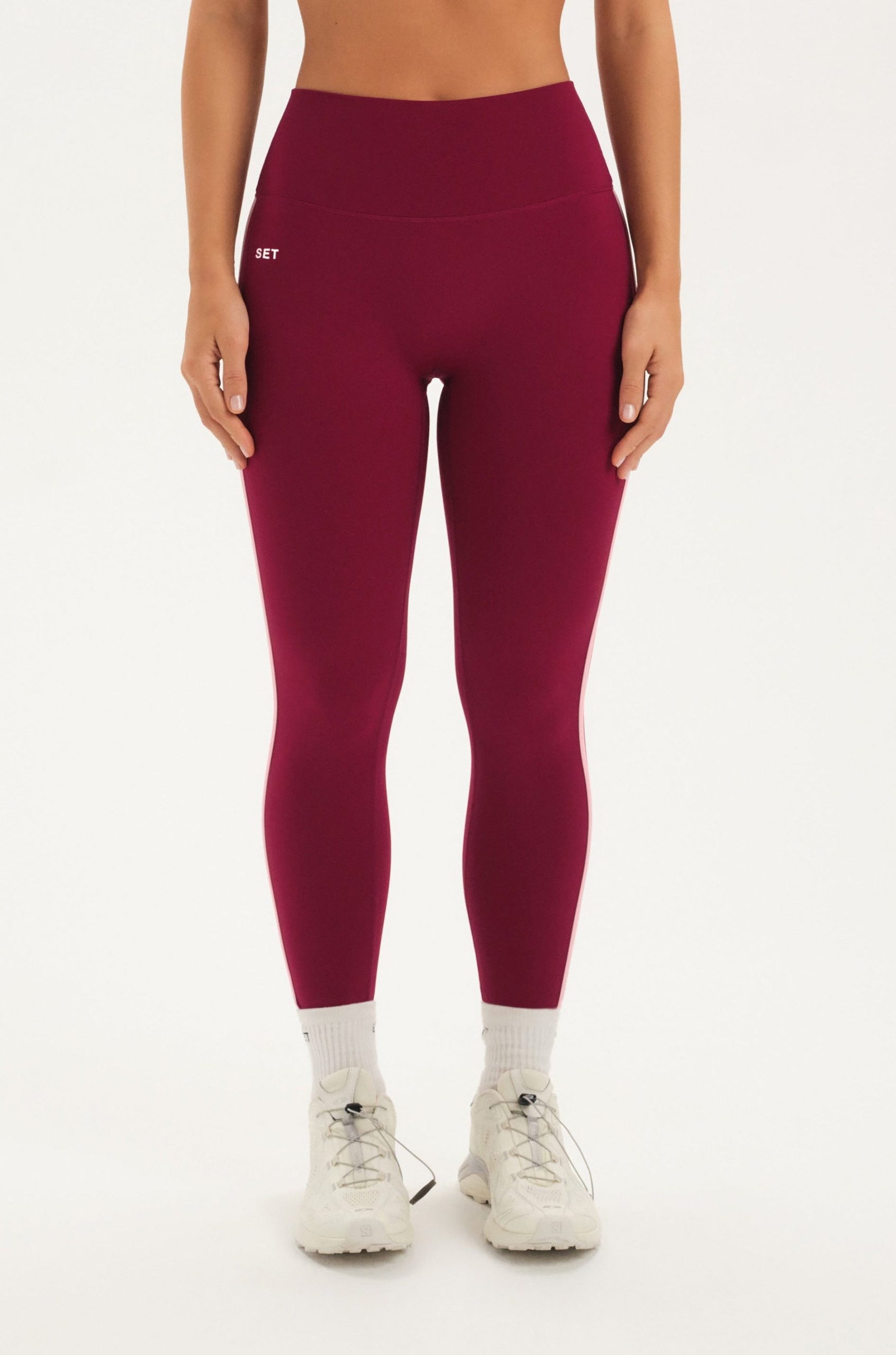 SPORTBODY® SPORTY STRIPE LEGGINGS - ROSA - Image 2