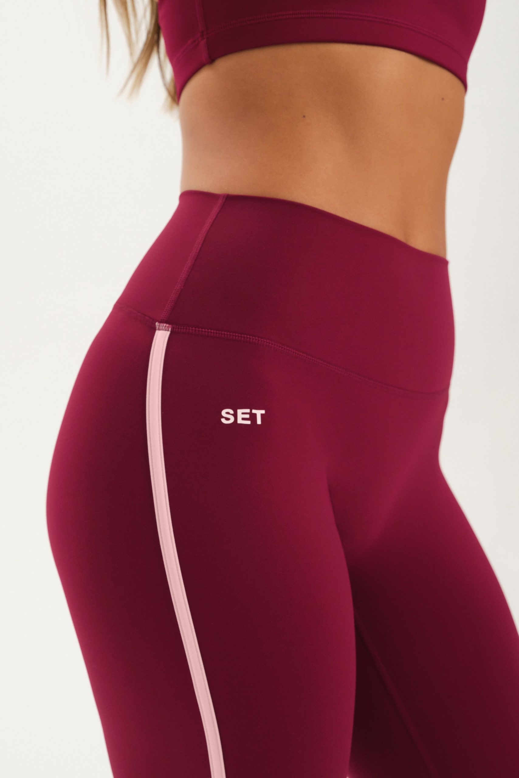 SPORTBODY® SPORTY STRIPE LEGGINGS - ROSA - Image 5