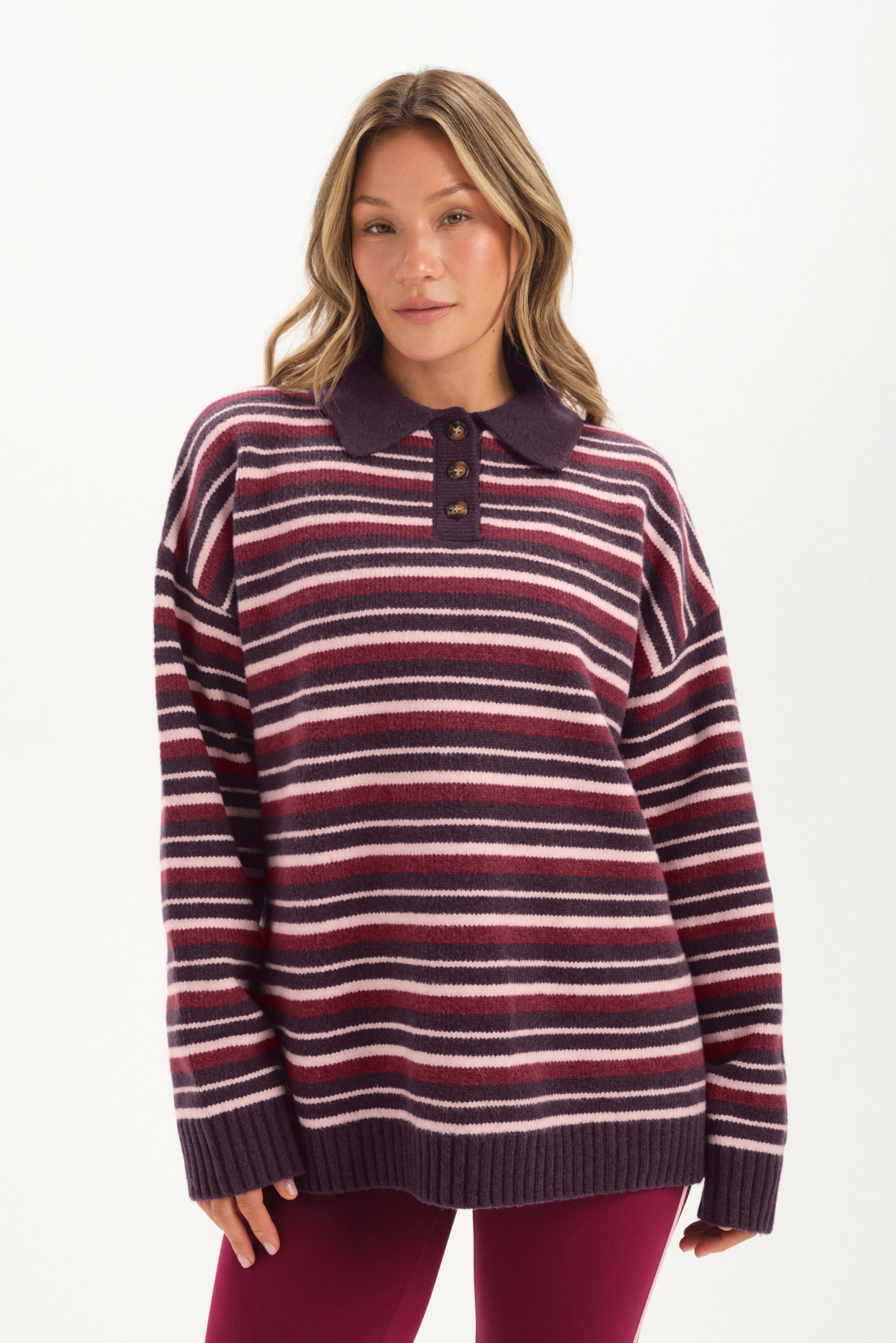 STUDIO KNIT STUDIO KNIT ALEX POLO - POPPY - Image 2