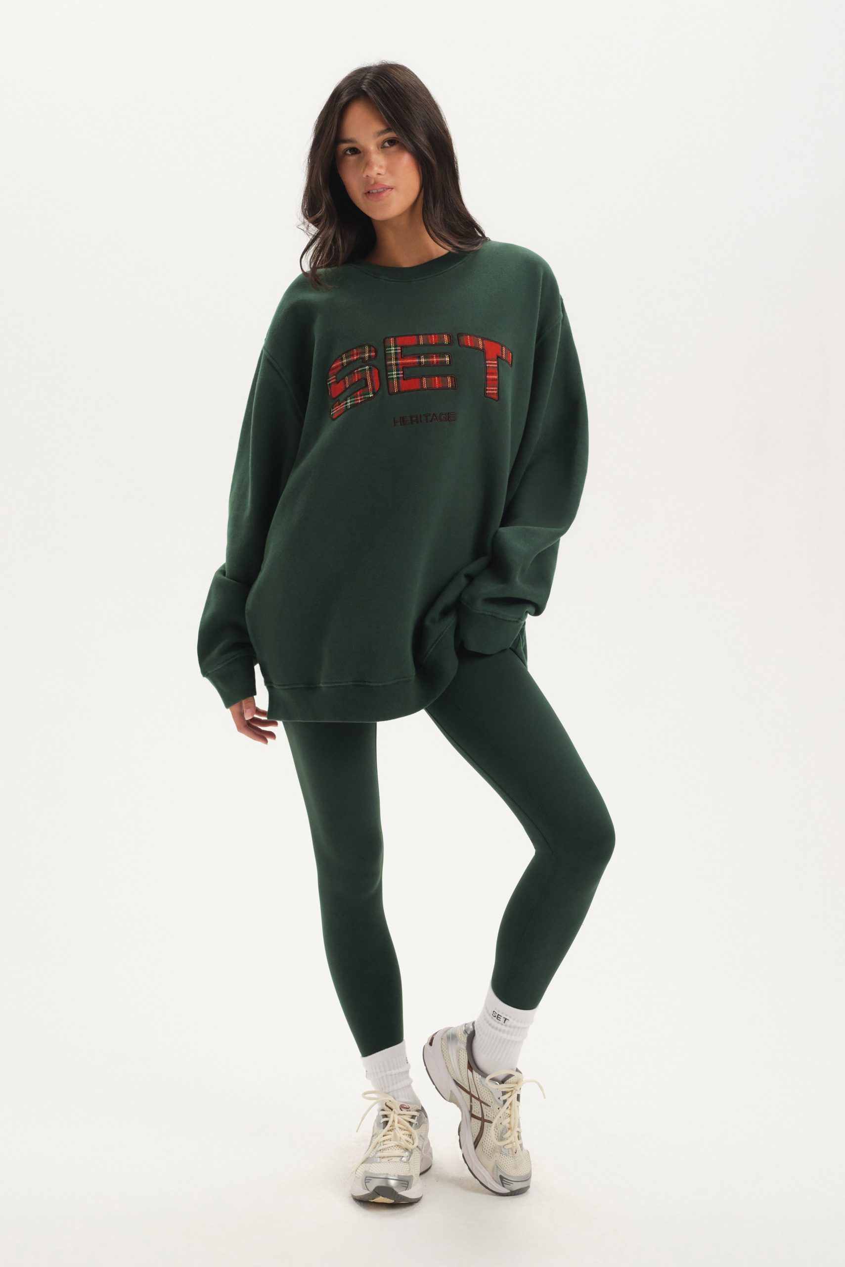 MIDWEIGHT SWEATS STAPLE SET TARTAN CREWNECK - EVERWOOD - Image 3
