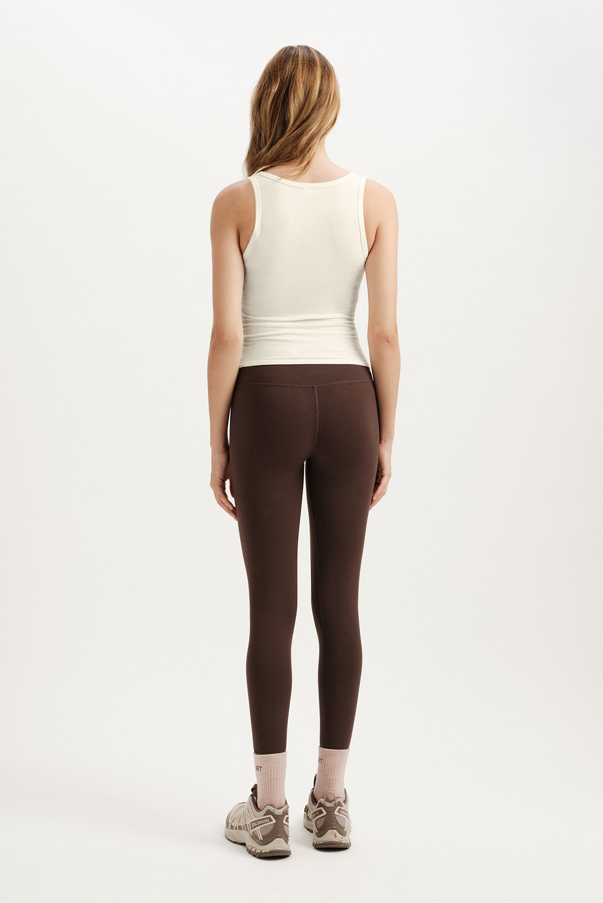 STRETCH COTTON LAYER SCOOP V TANK - DUST - Image 5