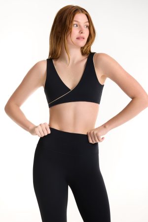 AIRLUXE BREATHE CONTRAST WRAP BRA - MARLIN