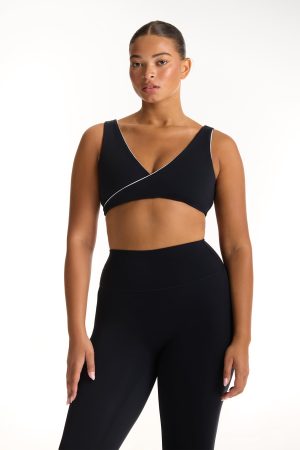 AIRLUXE BREATHE CONTRAST WRAP BRA - ORCA