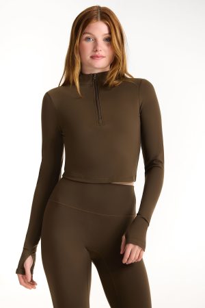 LUXFORM® LUX QUARTER ZIP - CEDAR