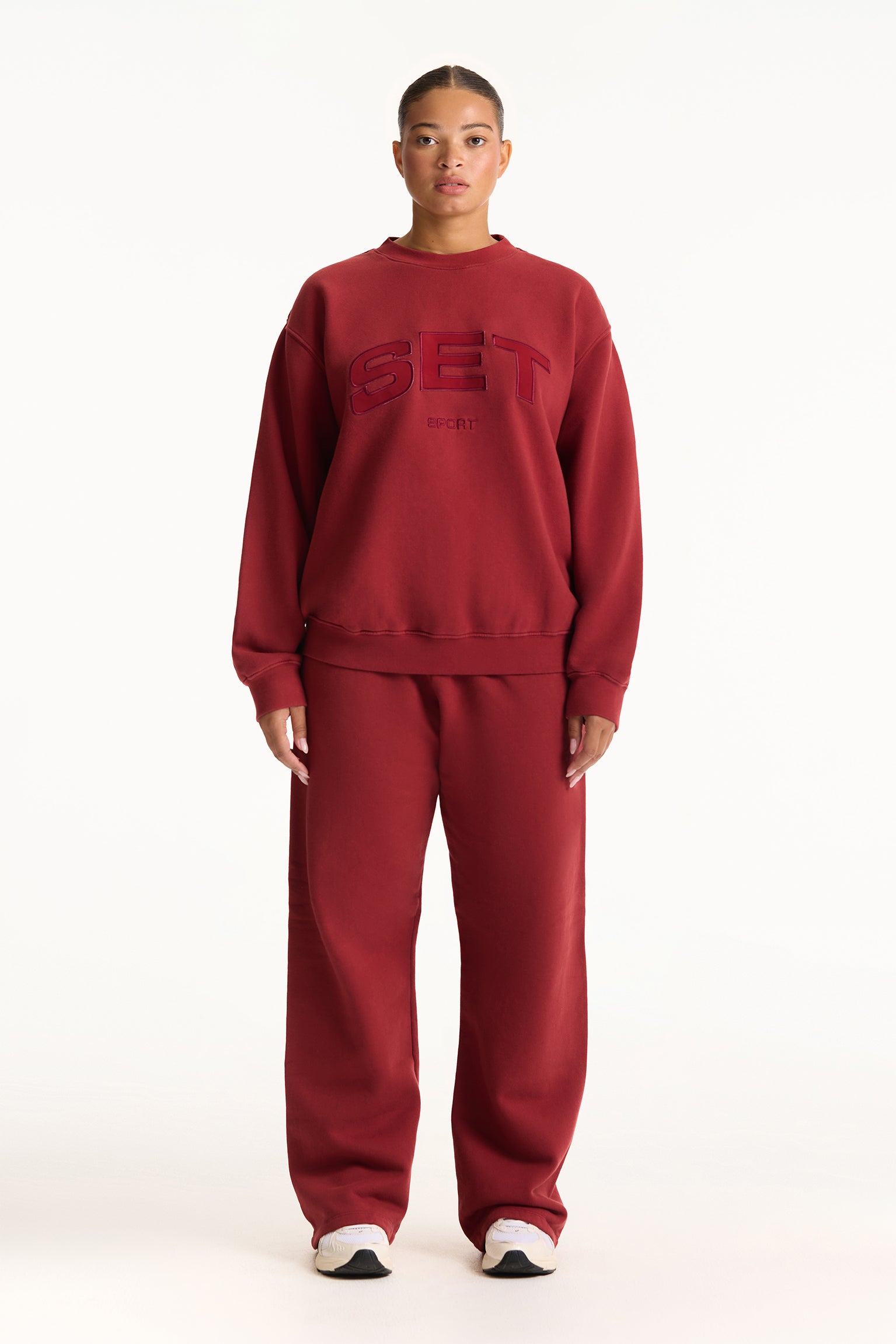 MIDWEIGHT SWEATS STAPLE STRAIGHT LEG SWEATPANTS - SNAPPER - Image 2