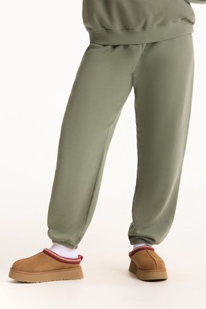 MIDWEIGHT SWEATS STAPLE OLD SCHOOL SWEATPANTS - KELP