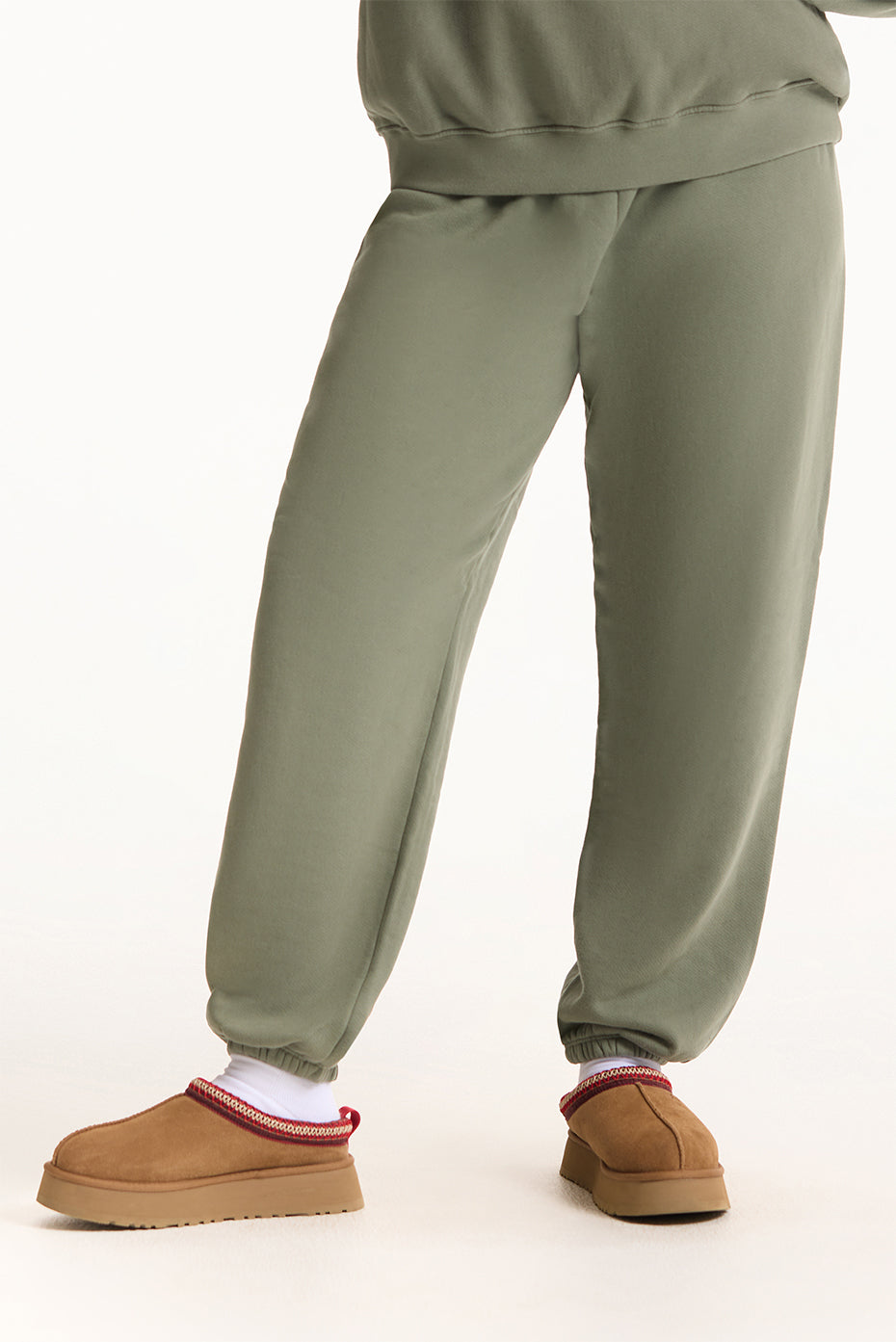 MIDWEIGHT SWEATS STAPLE OLD SCHOOL SWEATPANTS - KELP
