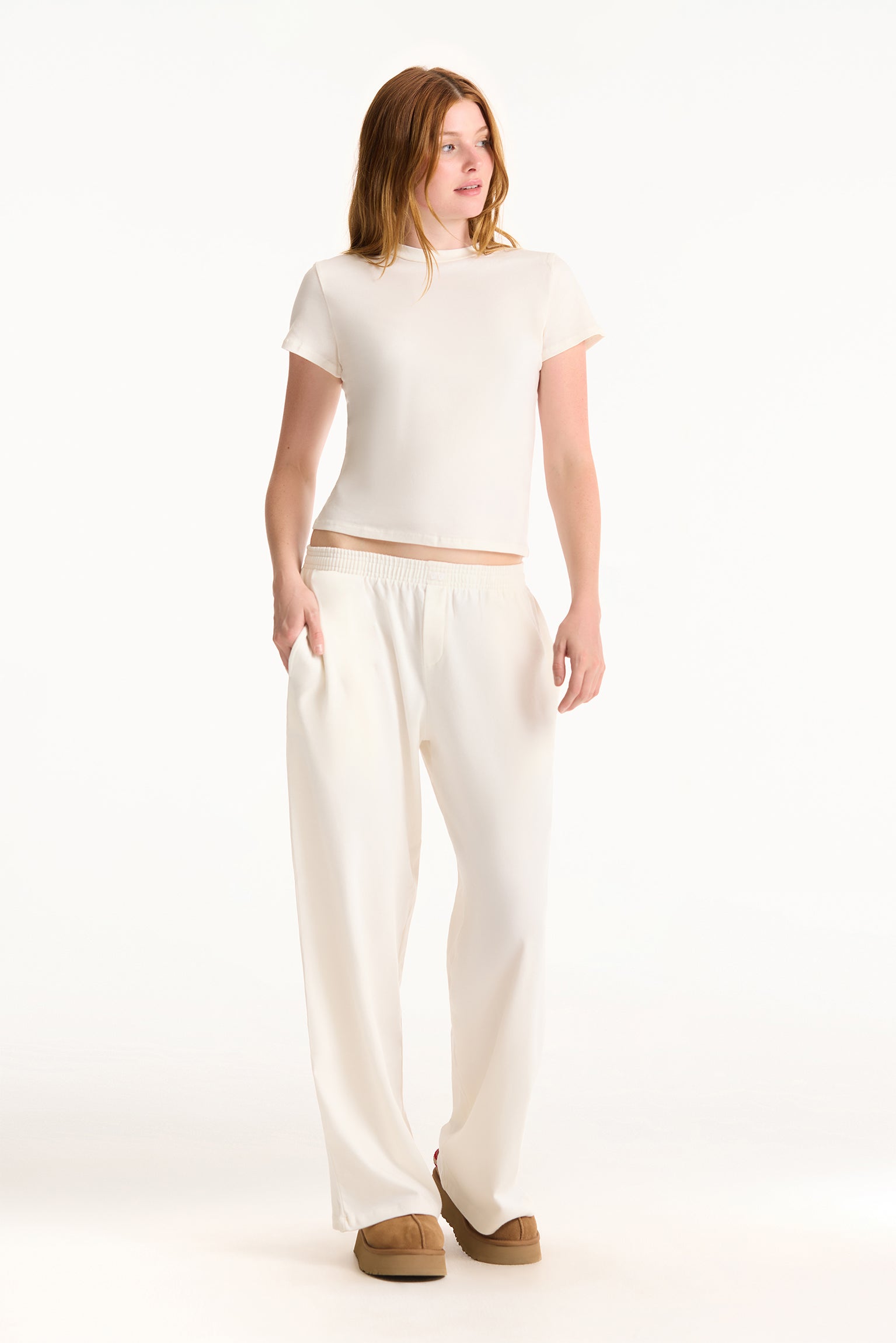 CLASSIC COTTON DAILY STAPLE TEE - BLANC - Image 2