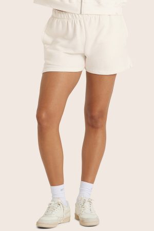 LIGHTWEIGHT SWEATS CLASSIC VINTAGE SWEAT SHORTS - BLANC
