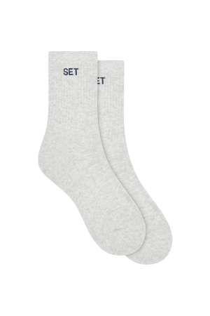 SET SOCKS - HEATHER GREY/HOLLY