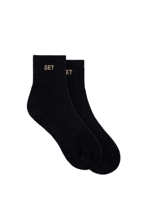 SET SHORTY SOCKS - ONYX/SANDBAR